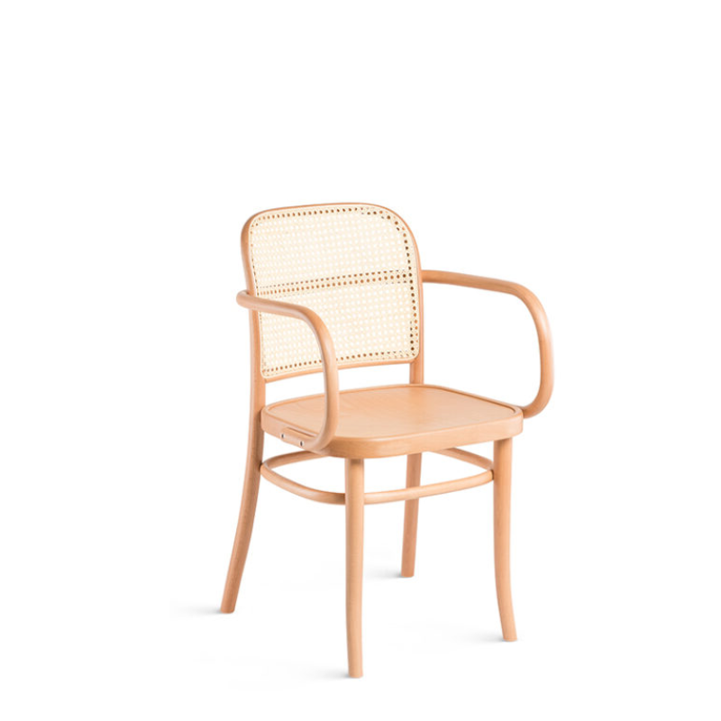 Fauteuil SUZON Dossier Cannage - Assise Bois