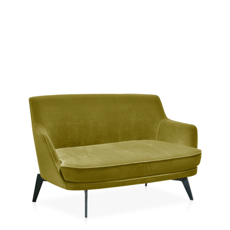 Canapé Lounge "ANSELME", Pieds en Acier Epoxy Noir.