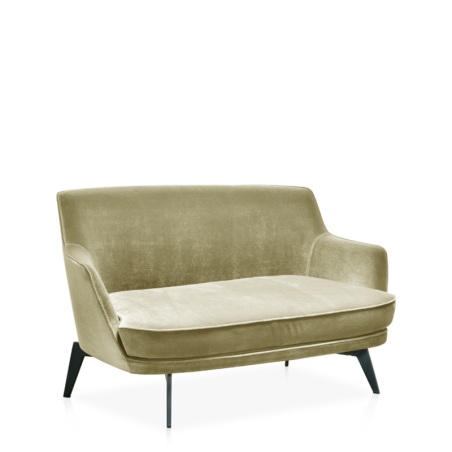 Canapé Lounge "ANSELME", Pieds en Acier Epoxy Noir.