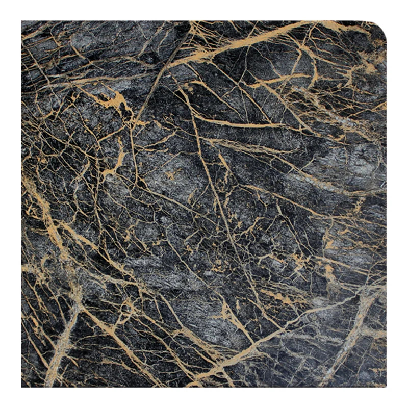 Plateau Stratifié Moulé SIENNA Cerclé Laiton Mouluré D.60 cm