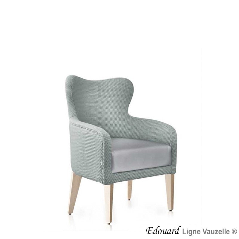Fauteuil "EDOUARD" 4 Pieds Lounge ht ass 40cm
