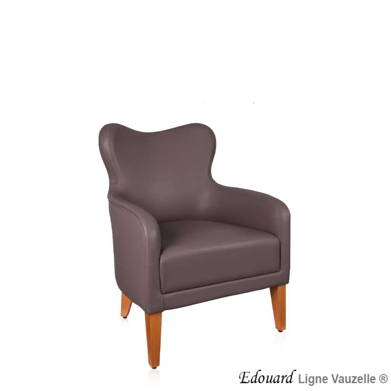 Fauteuil "EDOUARD" 4 Pieds Lounge ht ass 40cm