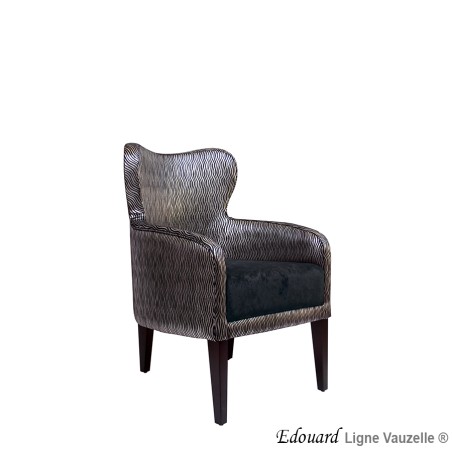 Fauteuil "EDOUARD" 4 Pieds Lounge ht ass 40cm
