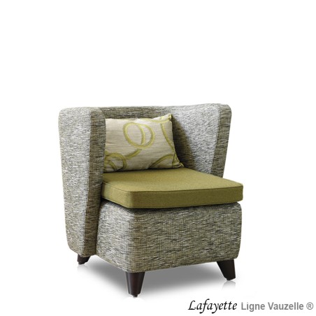 Fauteuil "LAFAYETTE" Dossier Bas avec Coussin