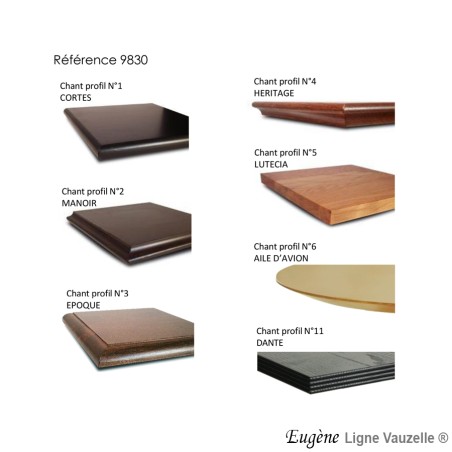 Plateau EUGENE en Frêne èp.28mm Chant de N°1 à N°11 ?