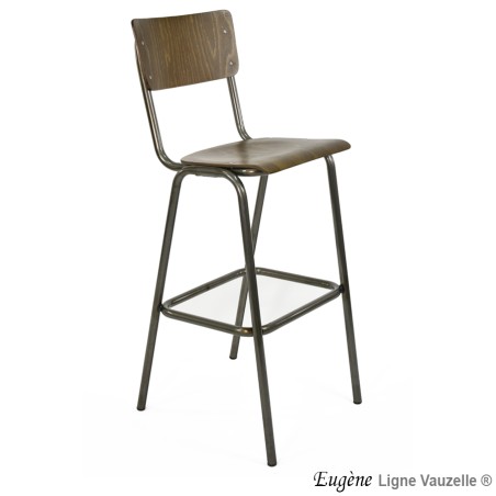 Tabouret "EUGENE EDENROC Bois", hauteur d'assise 80cm