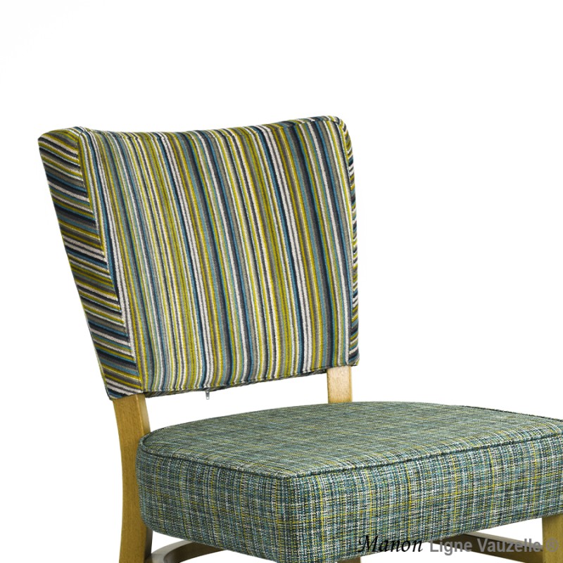 Chaise MANON Dos Tapissé avec Assise Epaisse L