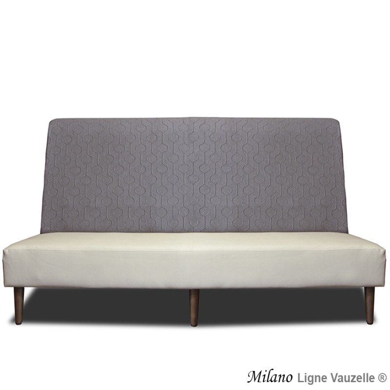 M/L Banquette Tradition"MILANO sans retour de dos" avec Pieds Conique
