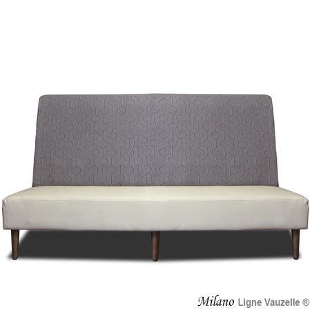 M/L Banquette Tradition"MILANO sans retour de dos" avec Pieds Conique