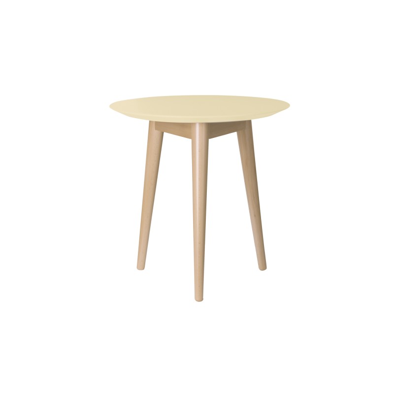 Table SOREN VERNIE HT50 3 pieds plateau Hêtre D.50cm Chant Profil 6