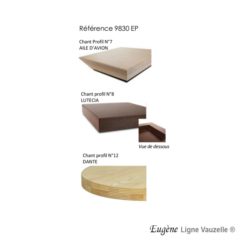 Plateau EUGENE en Frêne èp.56mm Chant de N°7N°8 N°12 ?