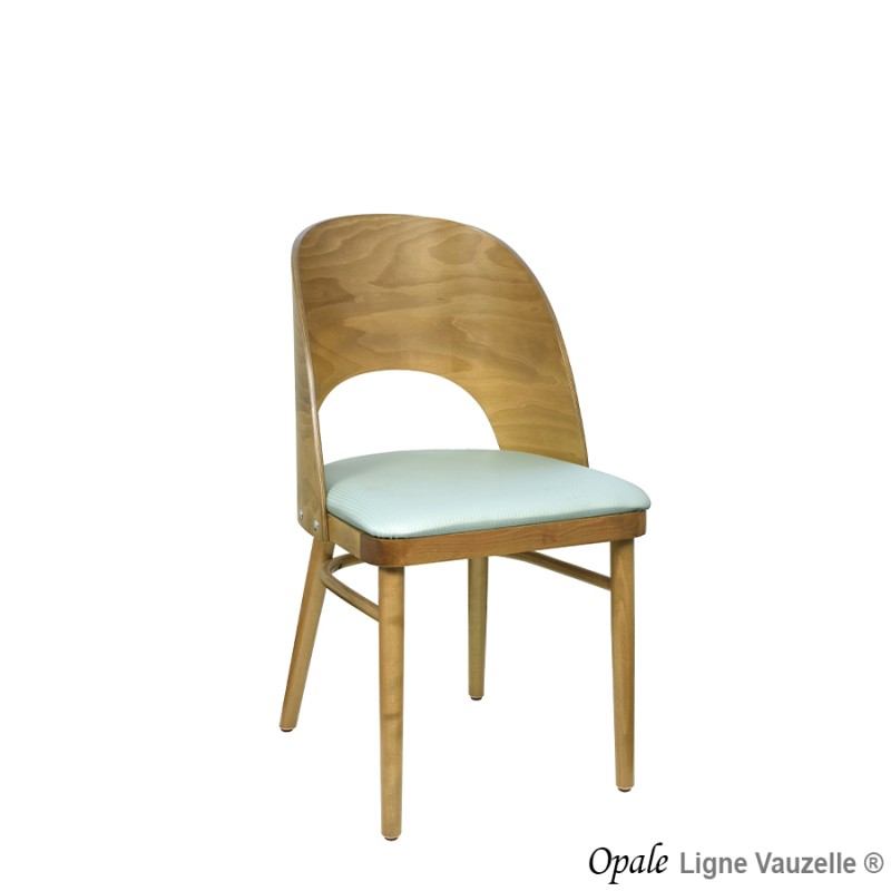 Chaise OPALE Galette et Dos Bois