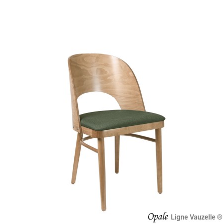 Chaise OPALE Galette et Dos Bois