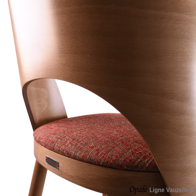 Tabouret OPALE Galette et Dos Bois