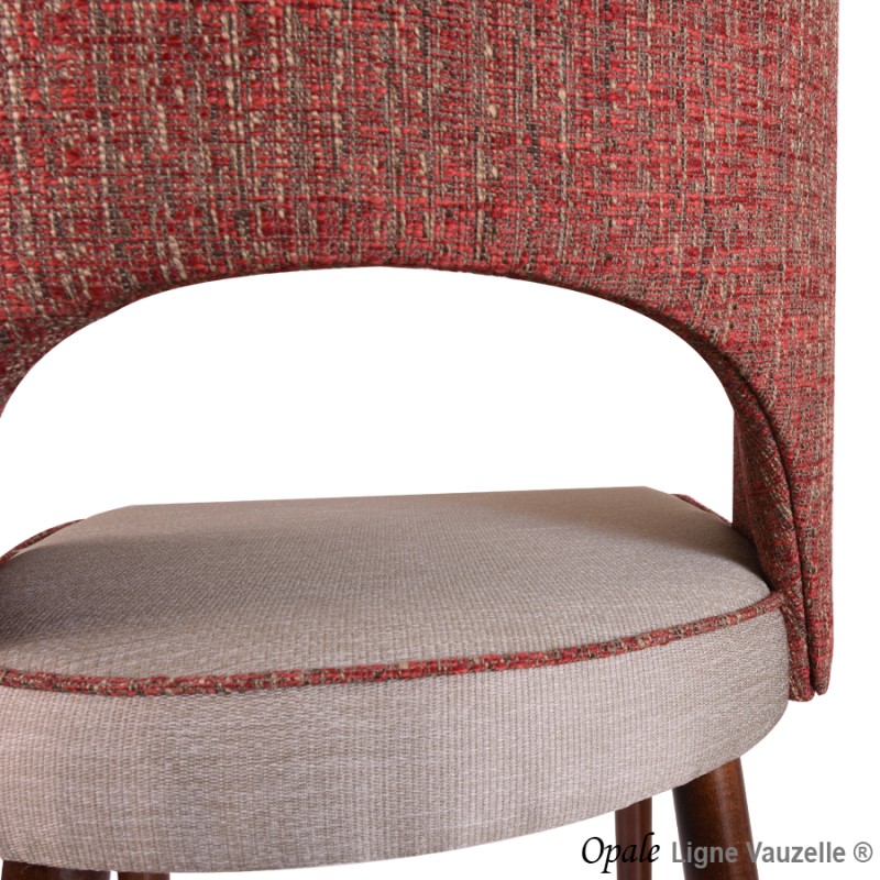 Tabouret OPALE Assise Epaisse et Dos Garni